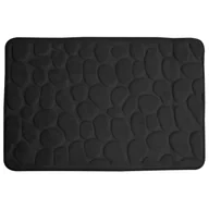 Dywaniki łazienkowe - Dywanik łazienkowy Stone 50 x 80 cm czarny - miniaturka - grafika 1