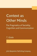 Filologia i językoznawstwo - Context as Other Minds - miniaturka - grafika 1