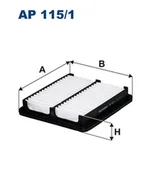Filtry powietrza - Filtron AP 115 FILTR POWIETRZA - miniaturka - grafika 1