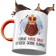 Kubki - Kubek Pomarańczowy Dla Brata na Urodziny Prezent z Nadrukiem ze Zdjęciem + Opakowanie na prezent (wzór 04) - miniaturka - grafika 1