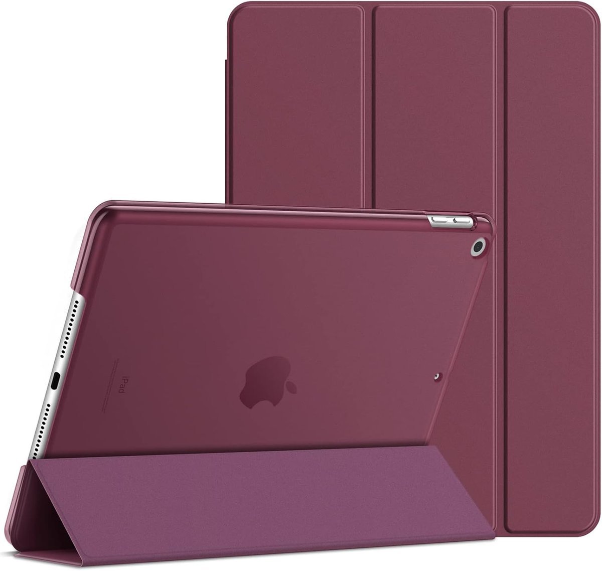 JETech Etui dla iPad (9,7 Cala, Modelu 2018/2017, 6./5. Generacji), Smart Cover Automatyczne Budzenie/Usypianie (Wino)