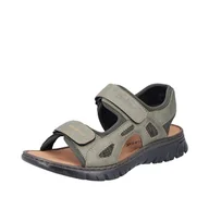 Moda i Uroda OUTLET - Rieker Męskie sandały 26761, zielone, 43 EU, zielony, 43 EU - miniaturka - grafika 1