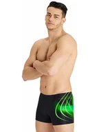 Kąpielówki męskie - Arena Kąpielówki w kolorze czarno-zielonym - miniaturka - grafika 1