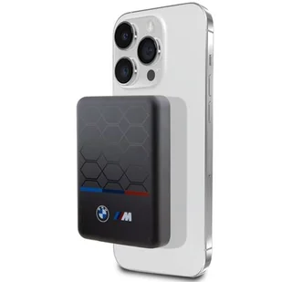 BMW BMPBMS5K22PGVK 15W 5000mAh + kabel czarny/black M Collection MagSafe - Powerbanki - miniaturka - grafika 1