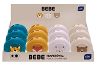 Temperówki - Interdruk Bebe Temperówka Szkolna Podówjna Z Pojemnikiem Zwierzaki Mix - miniaturka - grafika 1