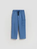 Spodnie i spodenki dla chłopców - Reserved - Dresowe spodnie oversize - niebieski - miniaturka - grafika 1