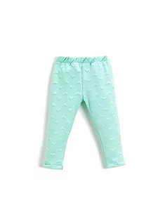 Koton Dziewczęce legginsy z nadrukiem serca, Zielony (750), 12-18 Miesiące - Legginsy - miniaturka - grafika 1