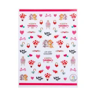 Ozdoby do paznokci - Allepaznokcie Naklejki do paznokci cienkie samoprzylepne walentynkowe Nr CA-233 - miniaturka - grafika 1