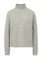 Swetry damskie - Q/S by s.Oliver Sweter damski z długim rękawem, biały, L - miniaturka - grafika 1