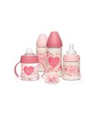 Butelki dla niemowląt - Suavinex Zestaw butelek nieskończona miłość różowy - miniaturka - grafika 1