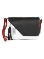 Torebki damskie - Anna Morellini Skórzana torebka "Lola" w kolorze czarno-białym - 24 x 18 x 6 cm - miniaturka - grafika 1