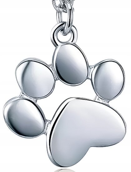 Wisiorek Psia Łapka ,Łapa Pupila Srebro 925