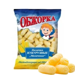 Słodkie chrupki kukurydziane Obżorka, 80g - Chrupki - miniaturka - grafika 1