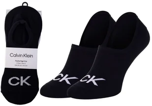 CALVIN KLEIN SKARPETY SKARPETKI STOPKI 2 PARY BLACK 701218716 001 - Rozmiar: 39-42 - Skarpetki męskie - miniaturka - grafika 1