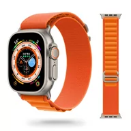Akcesoria do smartwatchy - Materiałowy Pasek Apple Watch ( 42 / 44 / 45 / 49 Mm ) Pomarańczowy - miniaturka - grafika 1