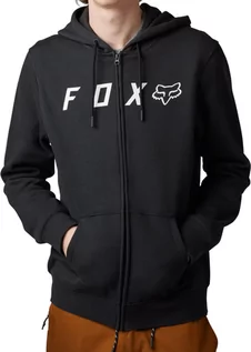 Bluzy męskie - bluza męska FOX ABSOLUTE ZIP HOOD Black - grafika 1