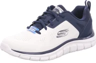 Trampki męskie - Skechers męskie trampki TRACK BROADER biało-niebieski, Kolor:biały, Rozmiar UE:41 - miniaturka - grafika 1
