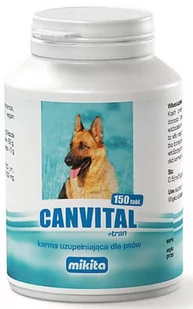 Mikita Canvital + tran 150tab 36607-uniw - Suplementy i witaminy dla psów - miniaturka - grafika 1