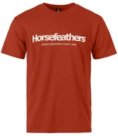 Koszulki męskie - t-shirt HORSEFEATHERS QUARTER T-SHIRT Orange Rust - miniaturka - grafika 1