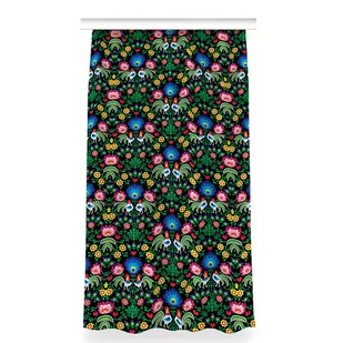 Gotowa zasłona z nadrukiem 150x280 Sztuka ludowa, Fabricsy - Zasłony - miniaturka - grafika 1