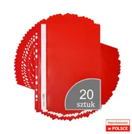 Teczki i skoroszyty - Biurfol Skoroszyt twardy zawieszkowy A4 Czerwony opakowanie 20 sztuk ST-02-01 - miniaturka - grafika 1
