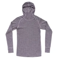 Koszulki sportowe damskie - Damska koszulka Devold Kvitegga Merino 230 Hoodie Wmn Rozmiar: S / Kolor: niebieski - miniaturka - grafika 1