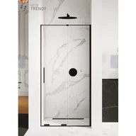 Ścianki i drzwi prysznicowe - New Trendy EXK-4114 DRZWI WNĘKOWE SMART BLACK 150x200 CZYSTE 8mm ACTIVE SHIELD - miniaturka - grafika 1