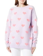 Swetry damskie - LIBBI Damski sweter z dzianiny 12425445-LI01, jasnofioletowy, XL/XXL, jasnofioletowy, XL-XXL - miniaturka - grafika 1