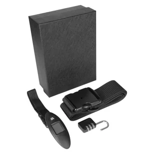 Zestaw podróżny Mauro Conti, cyfrowa waga do bagażu, pas do walizki, kłódka podróżna | Abigail - Akcesoria podróżnicze - miniaturka - grafika 1