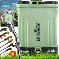 Opryskiwacze - OPRYSKIWACZ OGRODOWY ELEKTRYCZNY PLECAKOWY AKUMULATOROWY 16L ZESTAW WUBER - miniaturka - grafika 1
