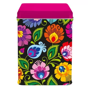 Puszka - łowicka czarna z różowym FOLKSTAR - Pozostałe książki - miniaturka - grafika 1