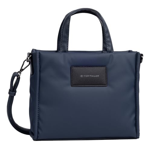 TOM TAILOR Patti damska torba na ramię Shopper z zamkiem błyskawicznym, mała, niebieska, niebieski, moda