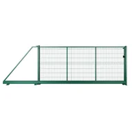 Ogrodzenia - Naterial Brama przesuwna Modus 4x1.7 m lewa zielona - miniaturka - grafika 1