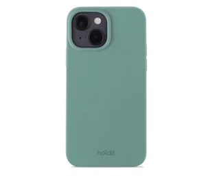 Holdit Silicone Case iPhone 15 Moss Green - Etui i futerały do telefonów - miniaturka - grafika 1