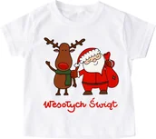 Koszulki dla dziewczynek - Koszulka świąteczna dla dziecka - miniaturka - grafika 1