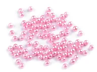 Półfabrykaty do biżuterii - Perełki Plastik Glance Jasny Róż 4Mm 50Szt - miniaturka - grafika 1