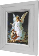 Ikony i obrazy sakralne - Anioł stróż z dziećmi, obraz ceramiczny - miniaturka - grafika 1