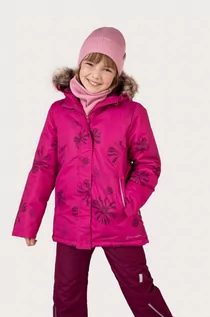 Kurtki i płaszcze dla dziewczynek - Lemon Explore kurtka narciarska dziecięca kolor różowy - grafika 1