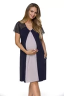 Piżamy ciążowe - Koszulka  Model 3119 (kolor Granatowo-różowy, rozmiar L/XL) - miniaturka - grafika 1