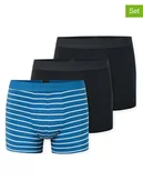 Majtki męskie - Schiesser Bokserki (3 pary) w kolorze czarno-niebieskim - miniaturka - grafika 1