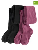 Rajstopy dziecięce - COOL CLUB Rajstopy (2 pary) w kolorze różowym i czarnym - miniaturka - grafika 1