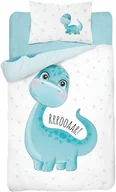 Pościel dla dzieci - Detexpol Pościel 90x120 do łóżeczka mały dinuś dinozaur z dinozaurem 3617B_20211125165314 - miniaturka - grafika 1