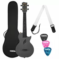 Inne instrumenty muzyczne - 'CASCHA CARBON FIBRE BLACK SET PICKUP UKULELE Z EQ  HH-2258E' - miniaturka - grafika 1