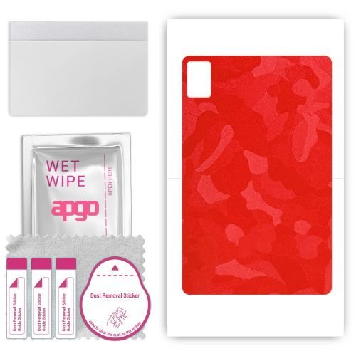 folia naklejka skórka strukturalna na TYŁ do HTC 101 Plus - Moro Camo Czerwony - apgo SKINS