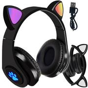 Słuchawki - Słuchawki dla Dzieci Bluetooth LED RGB Kocie Uszy MALATEC - miniaturka - grafika 1