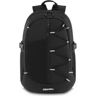 Plecaki szkolne i tornistry - Plecak męski młodzieżowy szkolny sportowy turystyczny 20l czarny ZAGATTO ZG918 - miniaturka - grafika 1