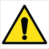 Akcesoria BHP - Tabliczka OGÓLNY ZNAK OSTRZEGAWCZY 30x30cm PCV 3mm - miniaturka - grafika 1