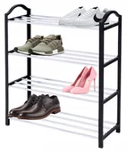 Szafki na buty - Regał Szafka półka na buty Obuwie Organizer Stojak Metalowa Stalowa - miniaturka - grafika 1