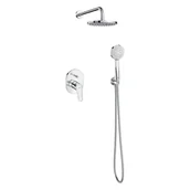 Zestawy prysznicowe - Zestaw prysznicowy podtynkowy z jedną dźwignią ROCA Proa chrom - miniaturka - grafika 1