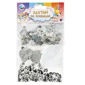 Ozdoby bożonarodzeniowe - Zestaw do zdobienia srebrny - miniaturka - grafika 1